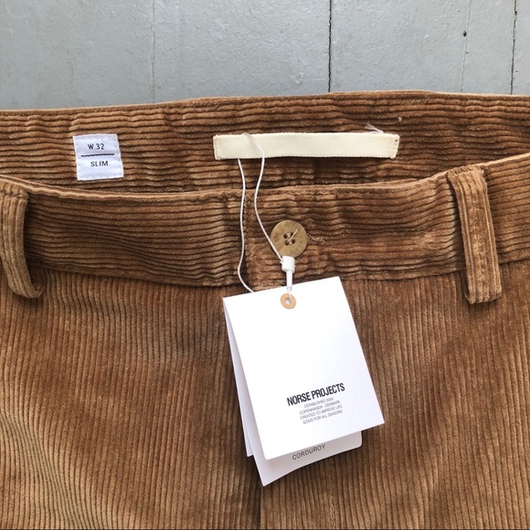 Norse Projects Corduroy Pants NWT Tan 32x34 AW19 - Picture 3 of 8